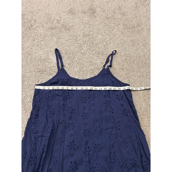 Torrid Navy Maxi Challis Trapeze Dress - Size 0 - Picture 8 of 11